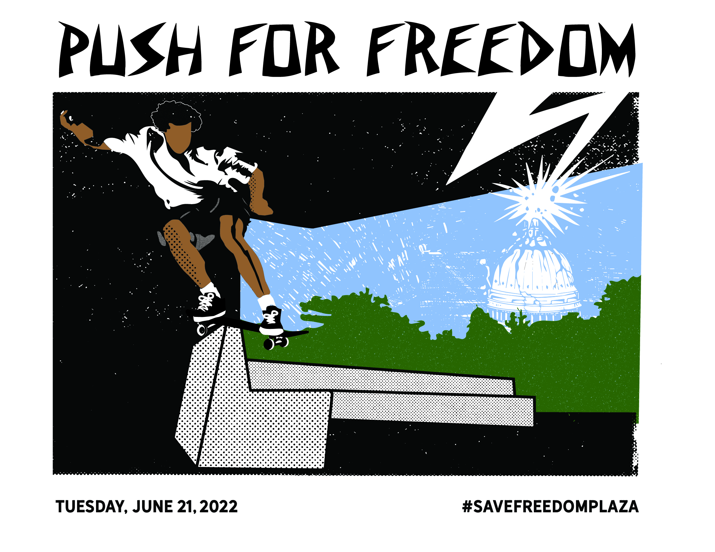 Push For Freedom Poster